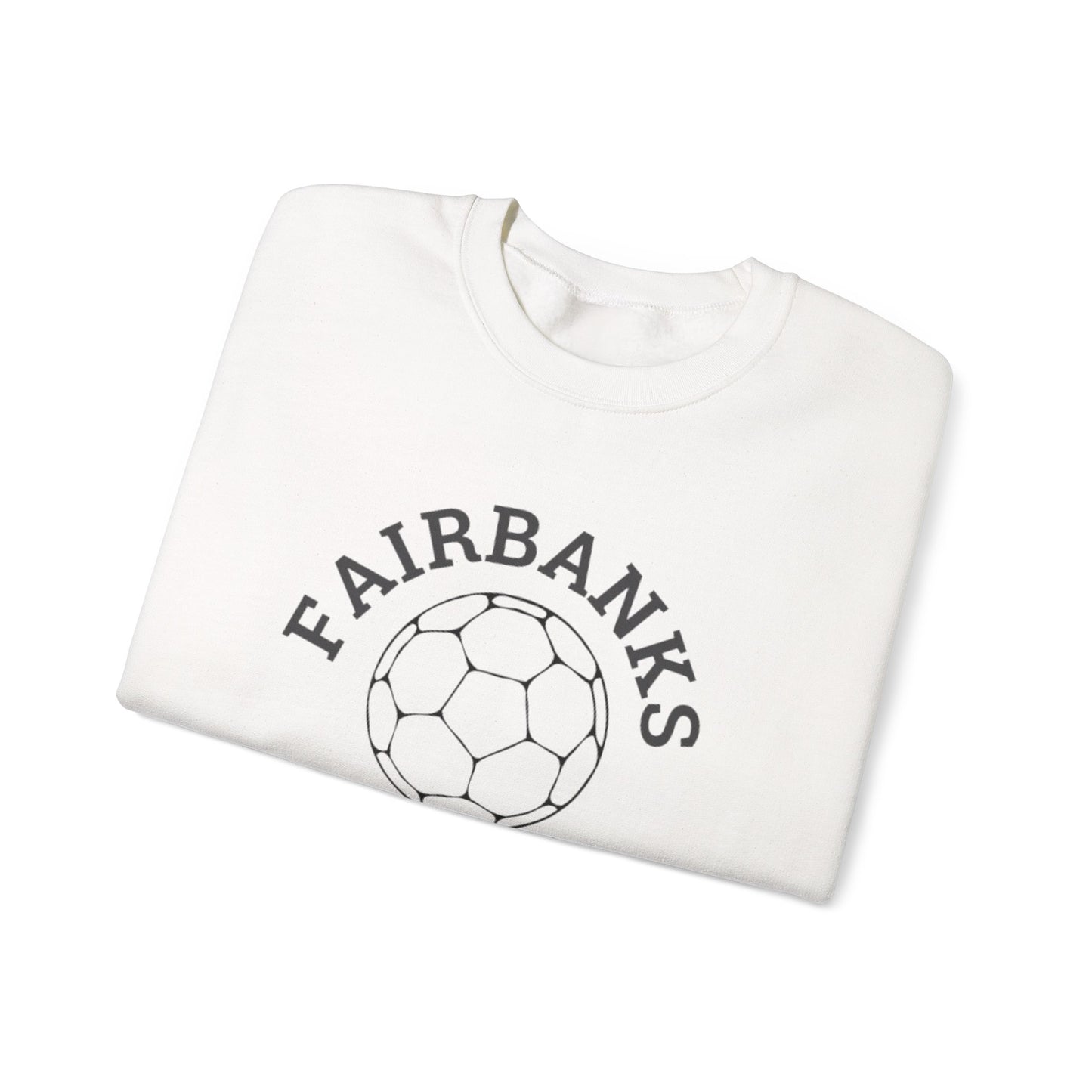 Fairbanks Soccer Graphic Crewneck Sweatshirt - Unisex Heavy Blend™ Cozy Apparel