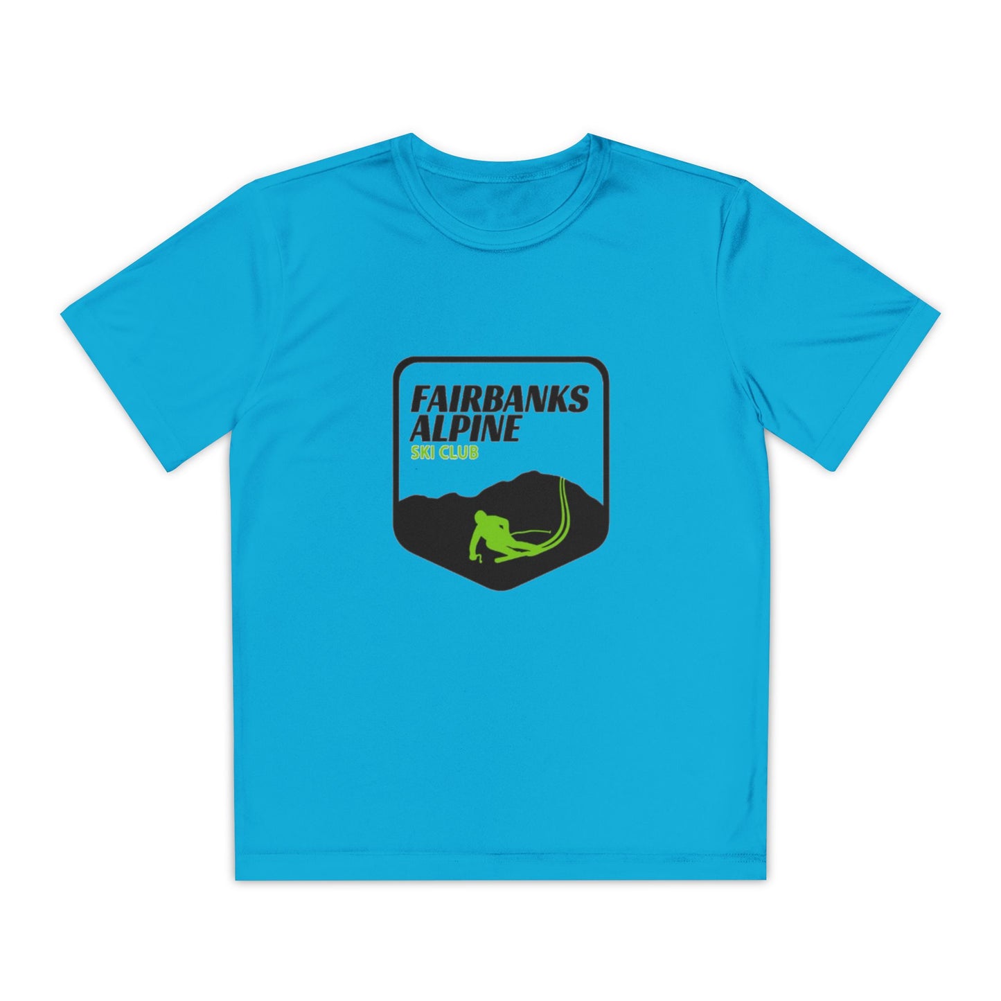 Fairbanks Alpine Youth Ski Club Tee, Youth Sports Shirt, Ski Competition Top, Activewear for Kids, Winter Sports Gift