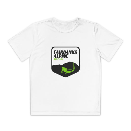 Fairbanks Alpine Youth Ski Club Tee, Youth Sports Shirt, Ski Competition Top, Activewear for Kids, Winter Sports Gift
